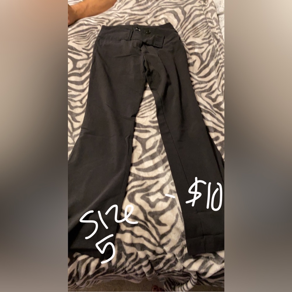 Black dress pants.